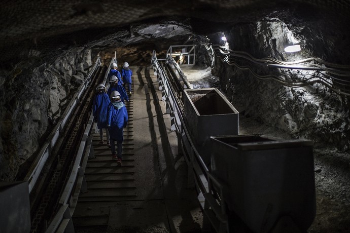 Untertage-Situation im Besucherbergwerk Ramsbeck